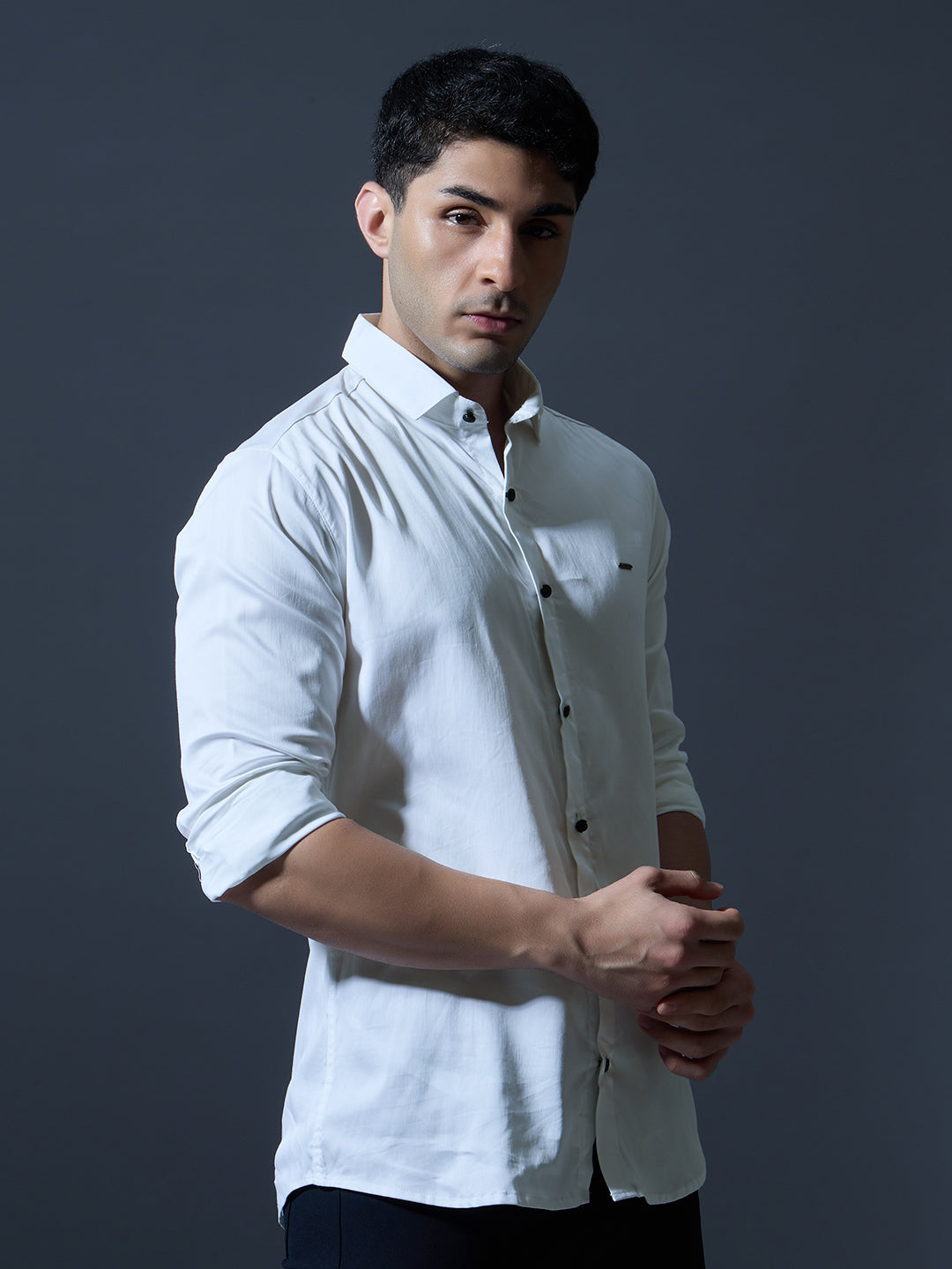 Classic White Button-Down Shirt