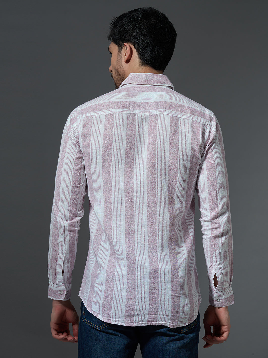 Textured Stripe Casual Shirt (Copy)
