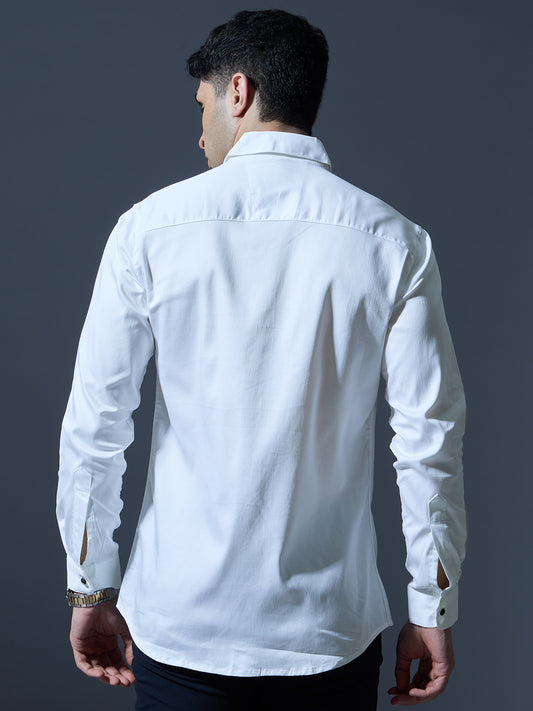 Classic White Button-Down Shirt