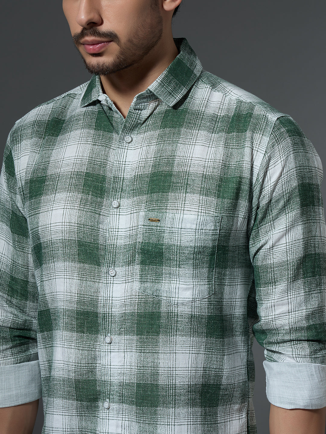 Green Check Flannel Shirt