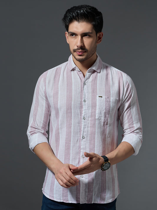 Textured Stripe Casual Shirt (Copy)